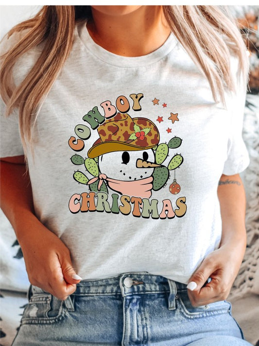 Cowboy Christmas Boutique Tee