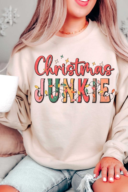 CHRISTMAS JUNKIE Graphic Sweatshirt