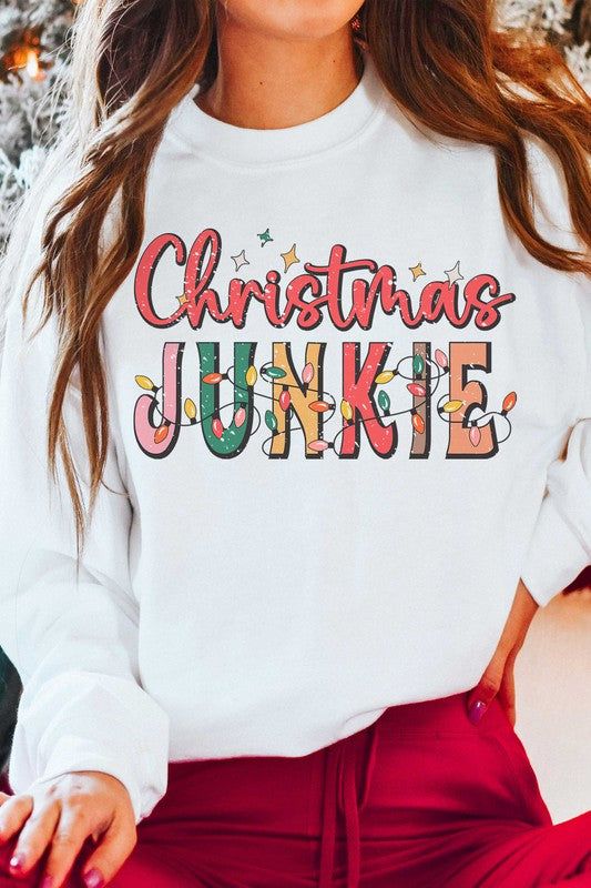 CHRISTMAS JUNKIE Graphic Sweatshirt