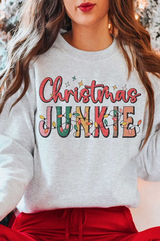 CHRISTMAS JUNKIE Graphic Sweatshirt